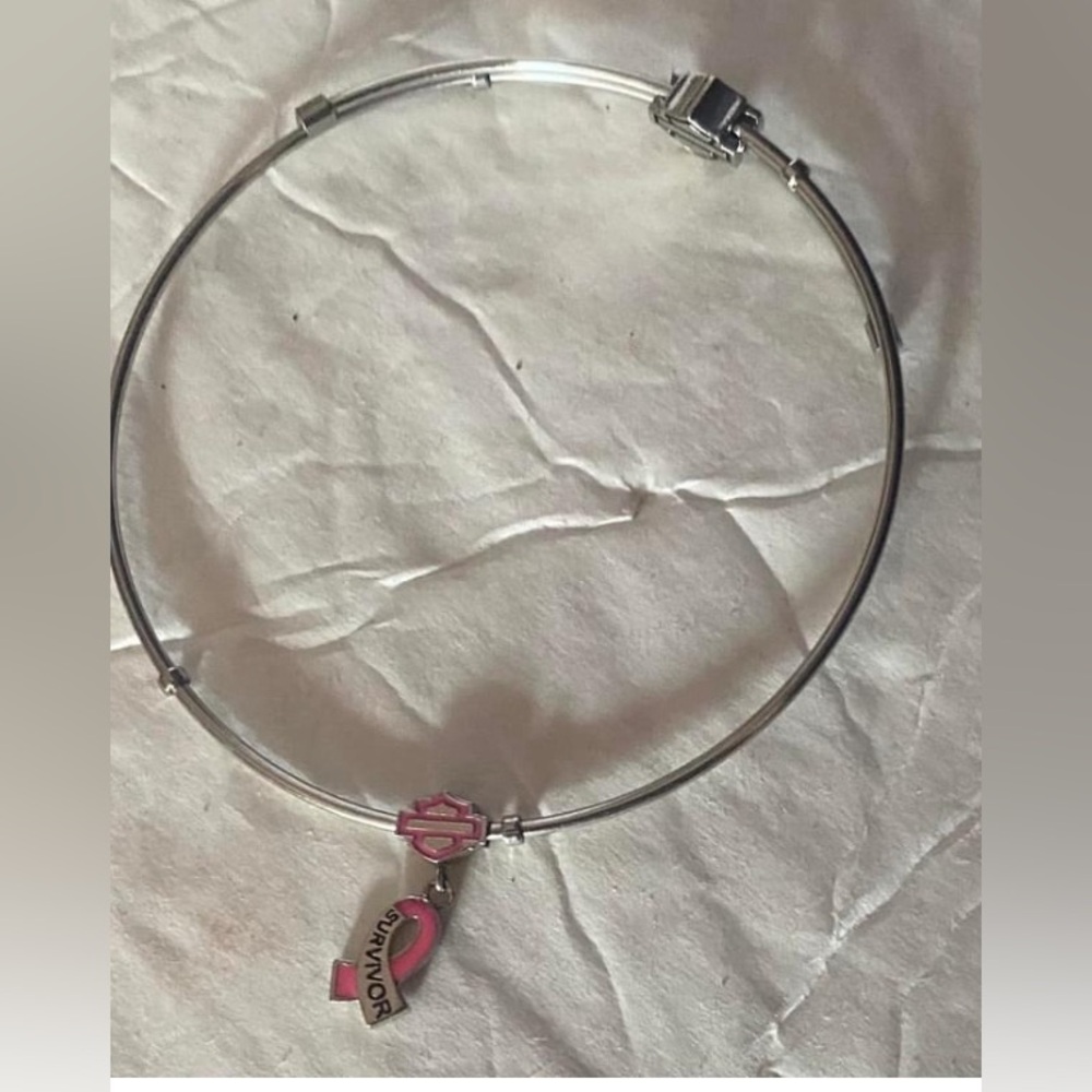 Harley Davidson Pink Cancer Edition Bangle